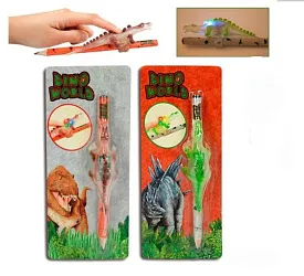 Олівець з динозавром і підсвічуванням, Dino World
