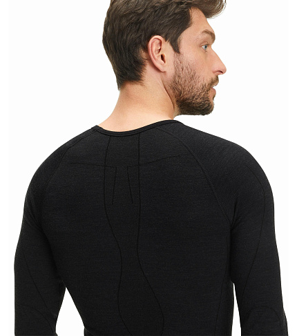 Термофутболка 1/1 з вовною мериноса, Wool-Tech