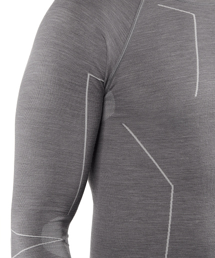 Термофутболка 1/1 з вовною мериноса, Wool-Tech