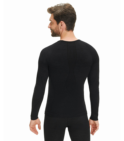Термофутболка 1/1 з вовною мериноса, Wool-Tech