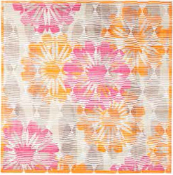 Шаль, Retro Flowers, 130х130